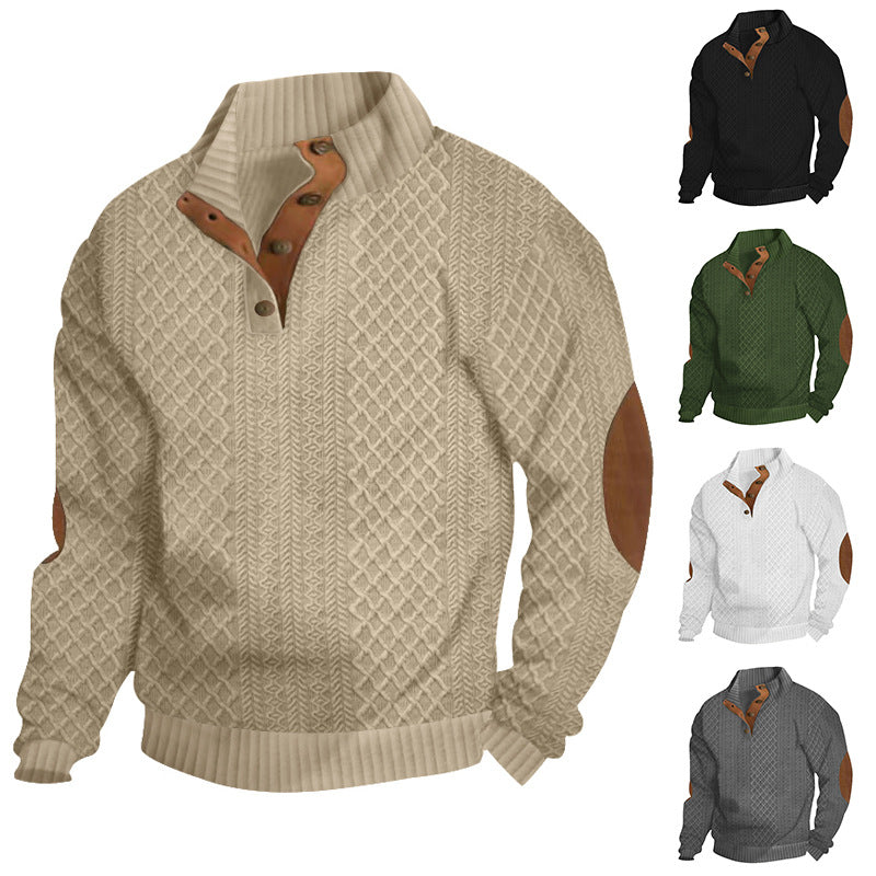 Men's Long Sleeve Cashmere Sports Sweater