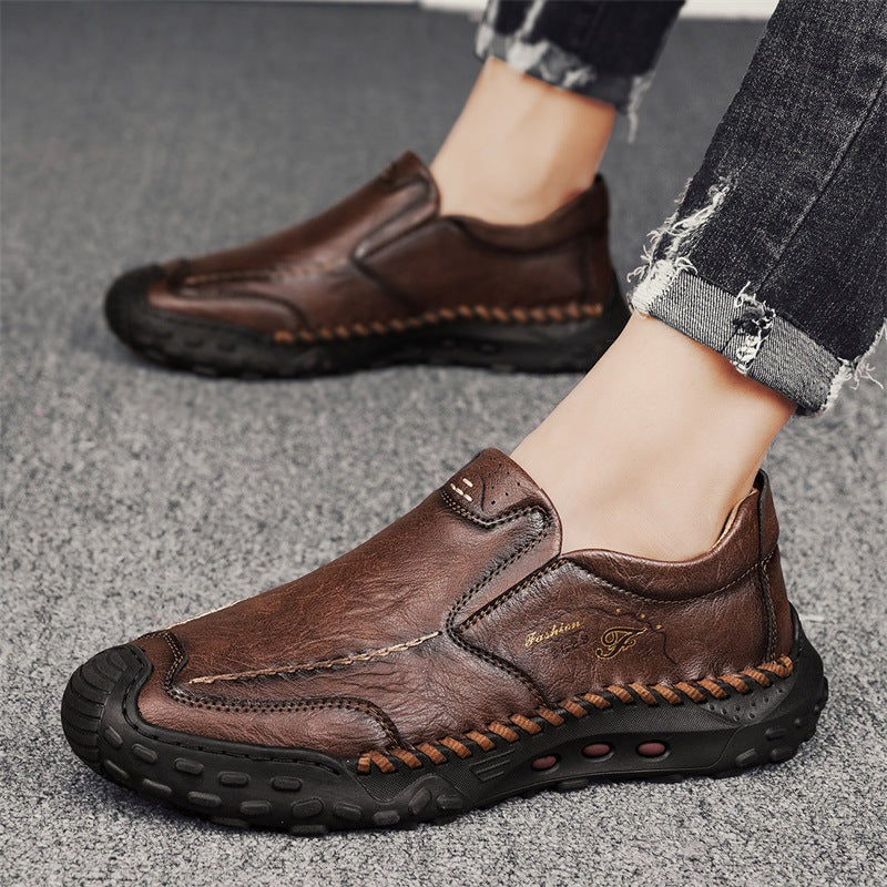 🔥Today 60% off🔥Men's latest genuine leather ⚡ orthopedic shoes with arch support to relieve foot pain