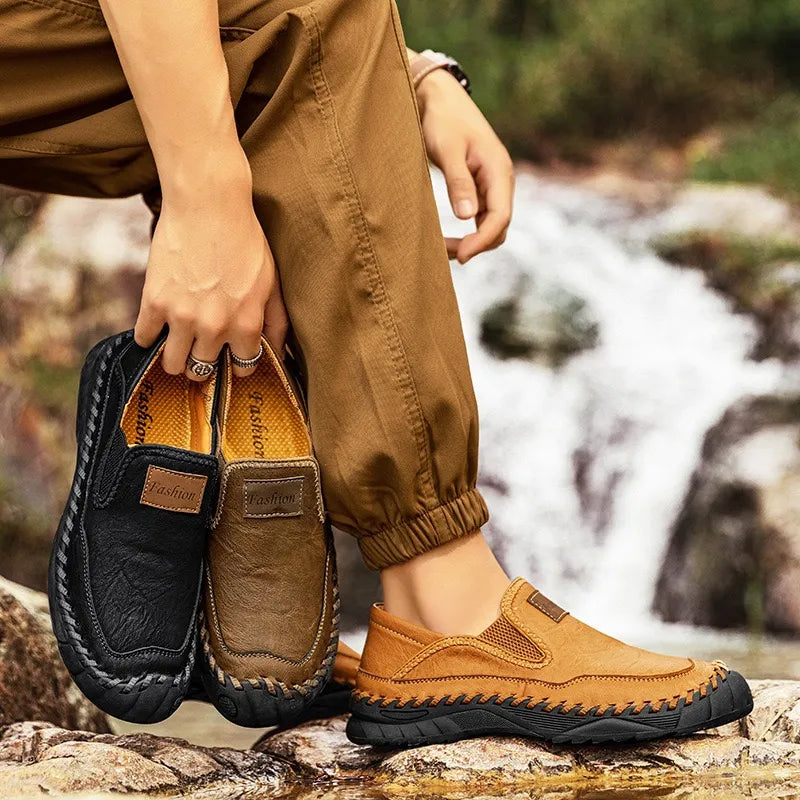 ⏰Last Day! 60% OFF 🔥Finddbest®Men's Genuine Leather Orthopedic Outdoor Loafers