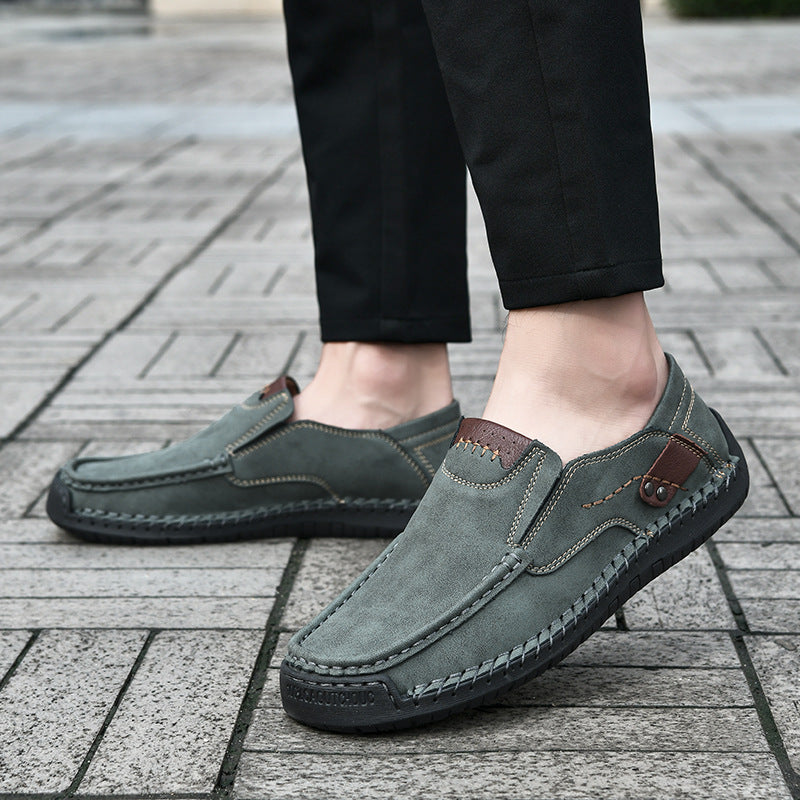 ⏰60% off promotion - 2025 new men's orthopedic hands-free genuine leather slip-on loafers