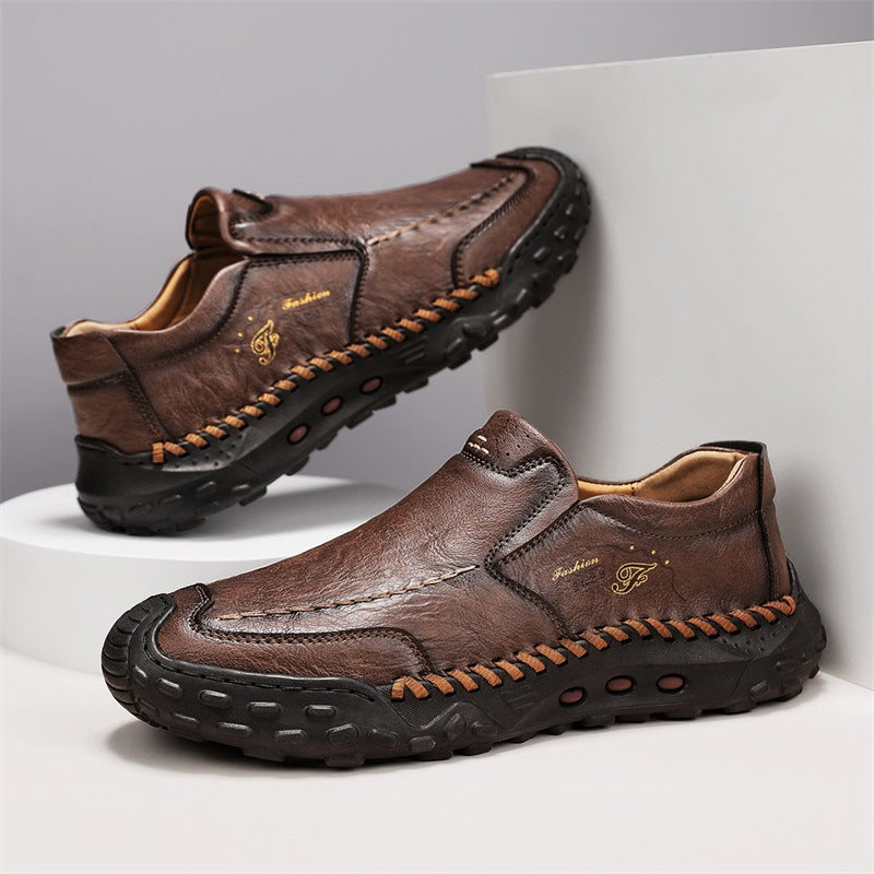 🔥Today 60% off🔥Men's latest genuine leather ⚡ orthopedic shoes with arch support to relieve foot pain