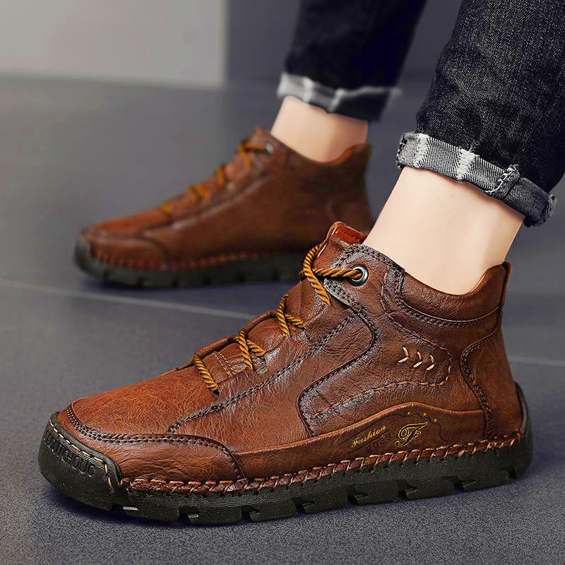 (🔥NEW YEAR SALE - 70% OFF) Finddbest™ Handcrafted Men's Leather Shoes - Relieve Foot Pain