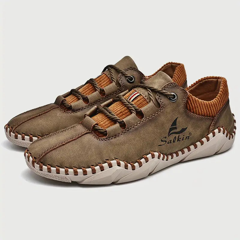 🔥On This Week Sale 70% OFF🔥Men's Leather Orthopedic Shoes - Improve Posture and Get Rid of Painless Walking & Driving
