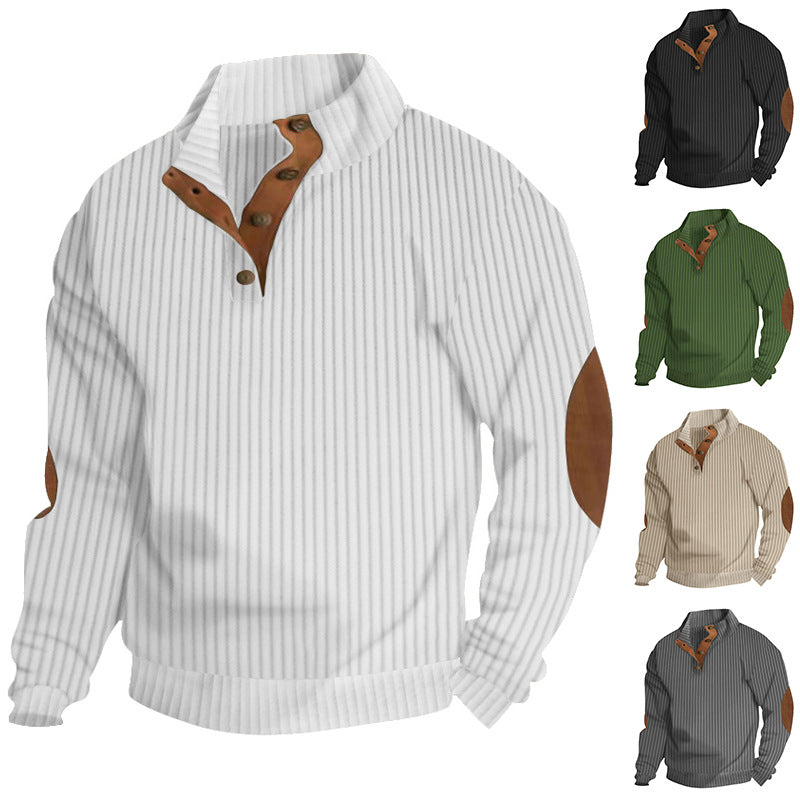 Men's Casual Fleece Pullovers Hoodies Long Sleeve Sweaters