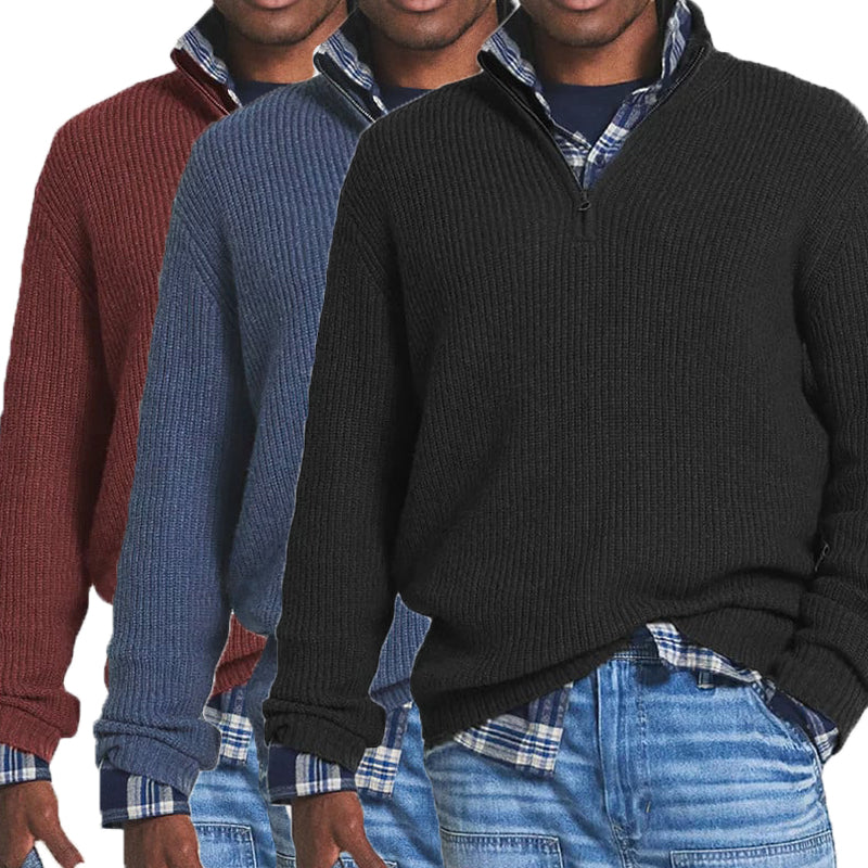Men's Business Casual Zipper Sweatshirt