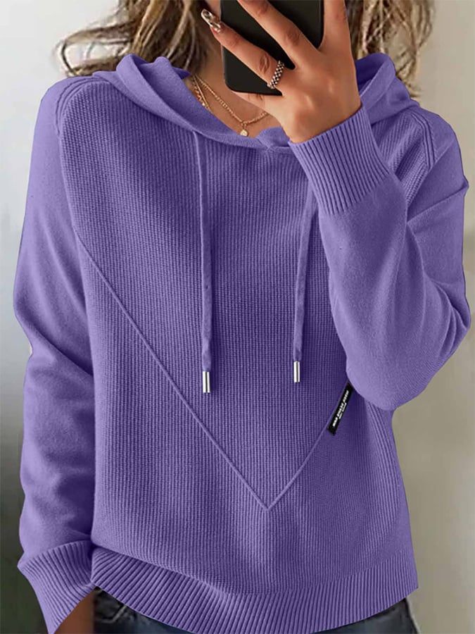 Women'S Autumn And Winter Long-Sleeved Hooded Sweater
