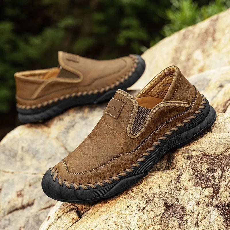 ⏰Last Day! 60% OFF 🔥Finddbest®Men's Genuine Leather Orthopedic Outdoor Loafers