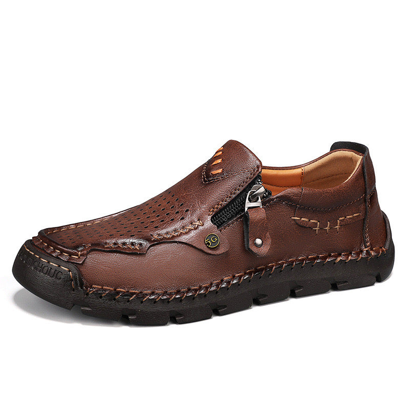 Finddbest™⏰Promotion - 70% OFF🔥 Men Casual Leather Loafer Summer Flat Soft Light Shoes