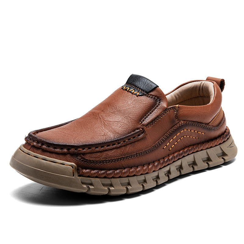 2025 SPRING MEN'S ORTHOPEDIC COMFORTABLE GENUINE LEATHER SLIP ON WALKING SHOES