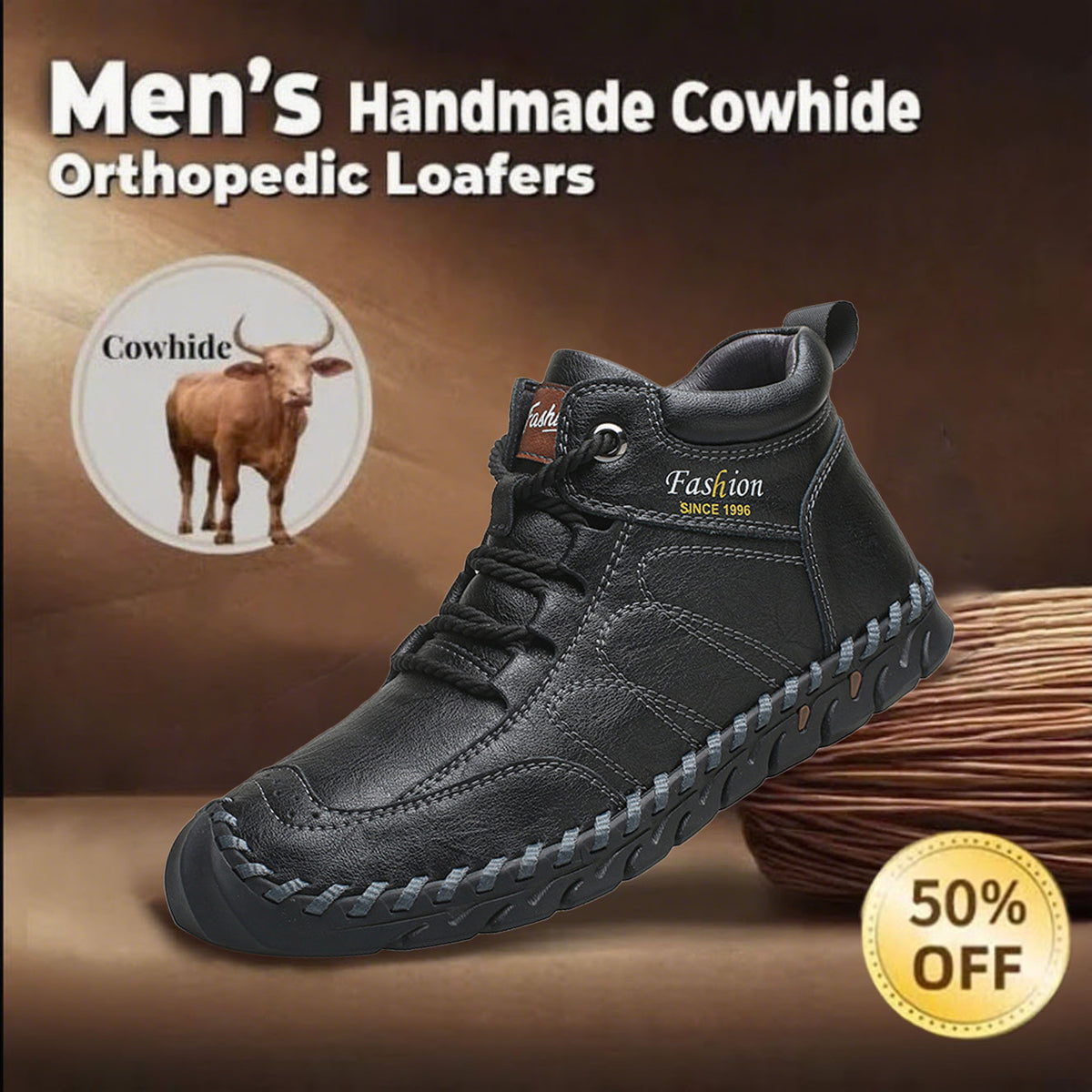 🔥Last day 60% off 🔥Men's ⚡ anti-collision and anti-slip orthopedic shoes to relieve foot pain