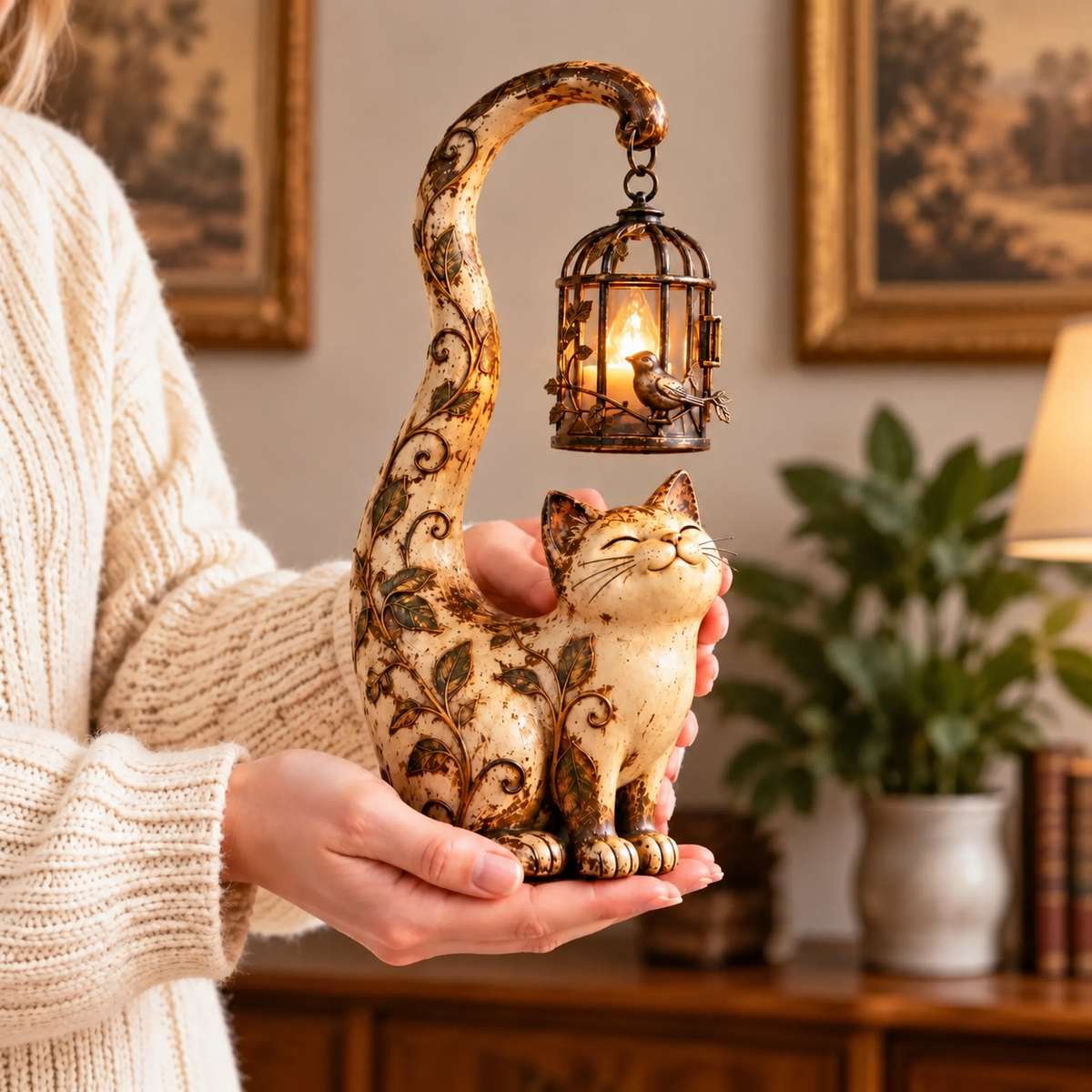 🐈⬛Cat Lantern Sculpture Lamp