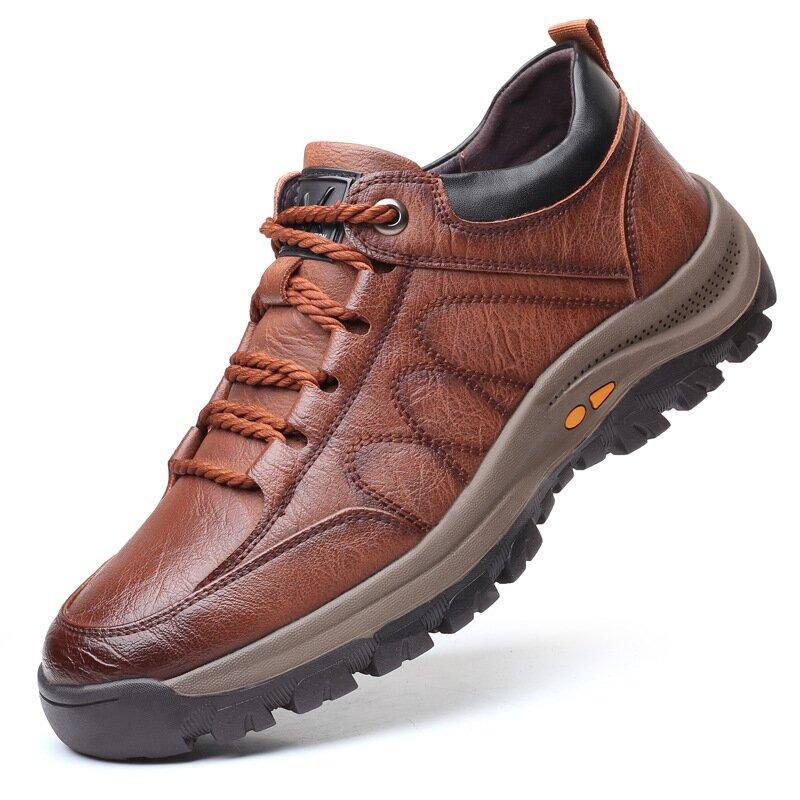 🔥ON THIS WEEK SALE 70% OFF🔥 Men's Casual Hand Stitching Leather Arch Support Shoes(Buy 2 For Free Shipping)