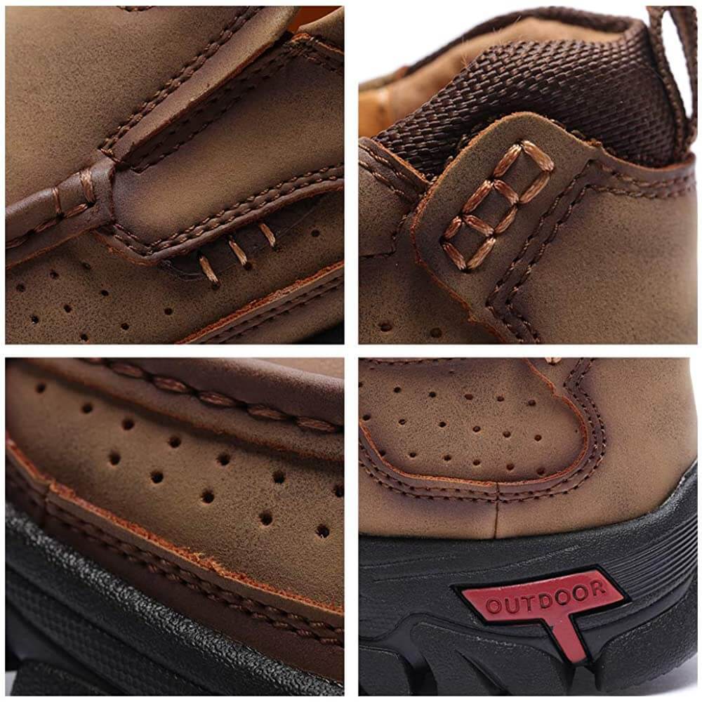 🔥Men's Casual Non-Slip Comfy Breathable Leather Slip On Lofers