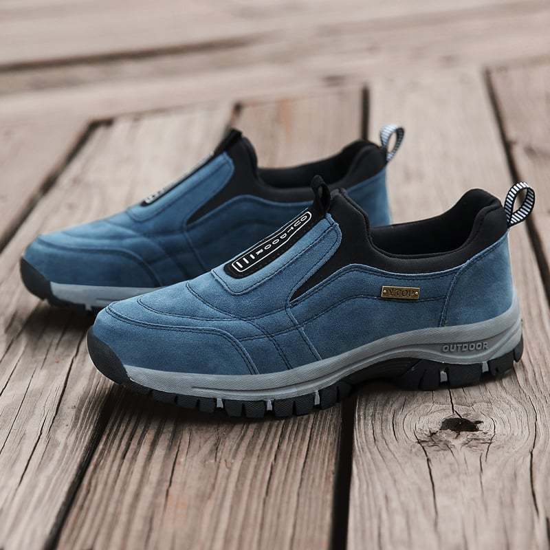 MEN'S EXTENDED WIDTH FOOT COMFORTABLE SNEAKERS WITH ARCH SUPPORT AND SHOCK ABSORPTION