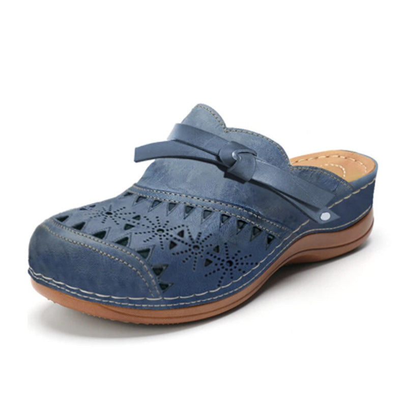 Women’s Bowknot Wedge Sandals – Arch Support & Everyday Comfort