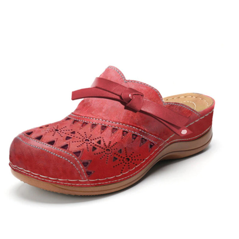 Women’s Bowknot Wedge Sandals – Arch Support & Everyday Comfort
