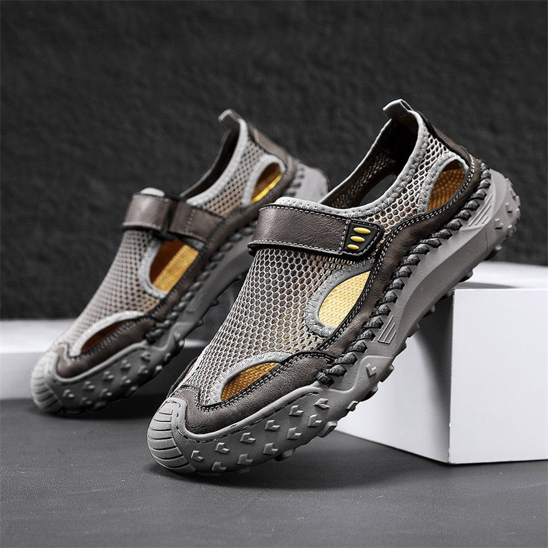 ⏰Last Day! 60% OFF 🔥Men's Cowhide Breathable Mesh Sandals