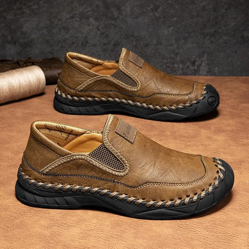 ⏰Last Day! 60% OFF 🔥Finddbest®Men's Genuine Leather Orthopedic Outdoor Loafers
