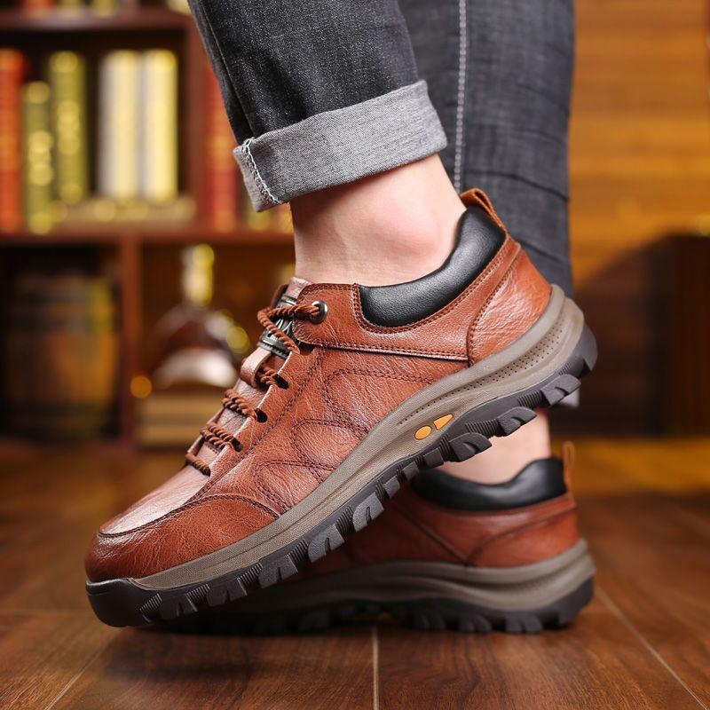 🔥ON THIS WEEK SALE 70% OFF🔥 Men's Casual Hand Stitching Leather Arch Support Shoes(Buy 2 For Free Shipping)
