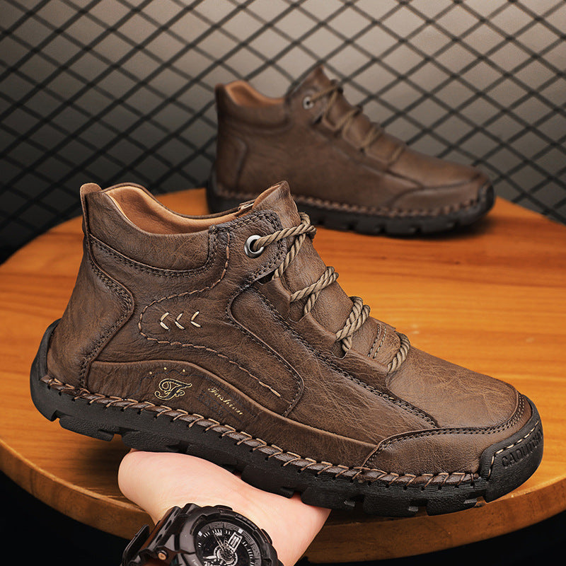 (🔥NEW YEAR SALE - 70% OFF) Finddbest™ Handcrafted Men's Leather Shoes - Relieve Foot Pain