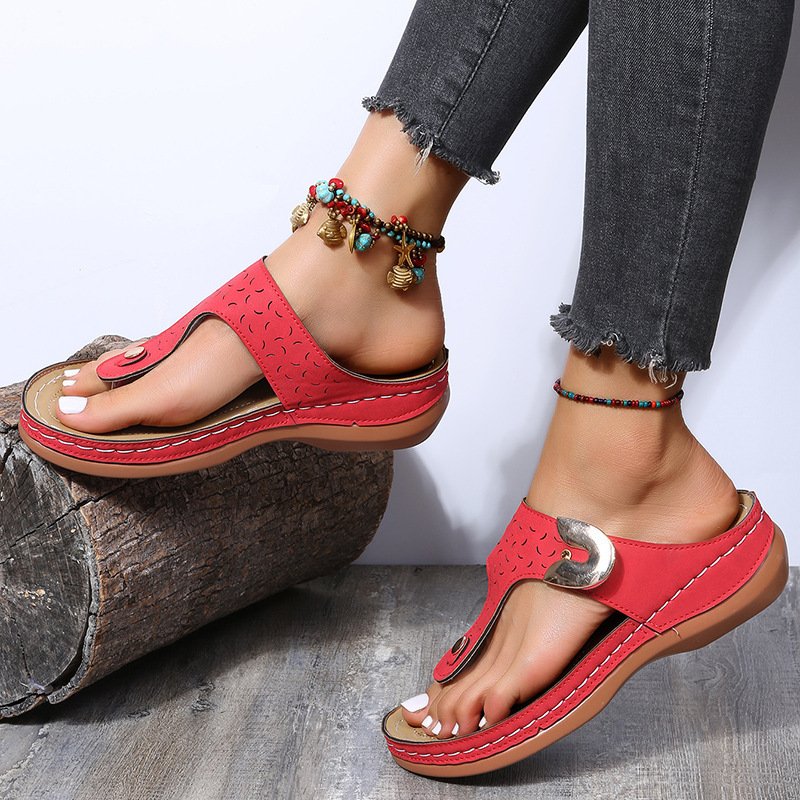 WOMEN SOFT FOOTBED ORTHOPEDIC ARCH-SUPPORT SANDALS