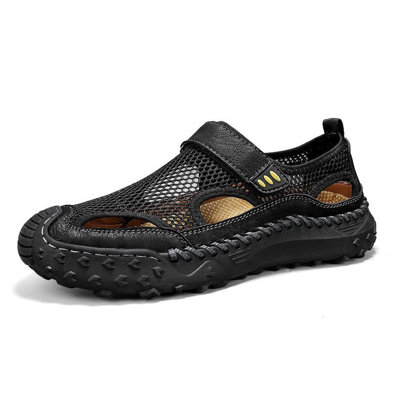 ⏰Last Day! 60% OFF 🔥Men's Cowhide Breathable Mesh Sandals