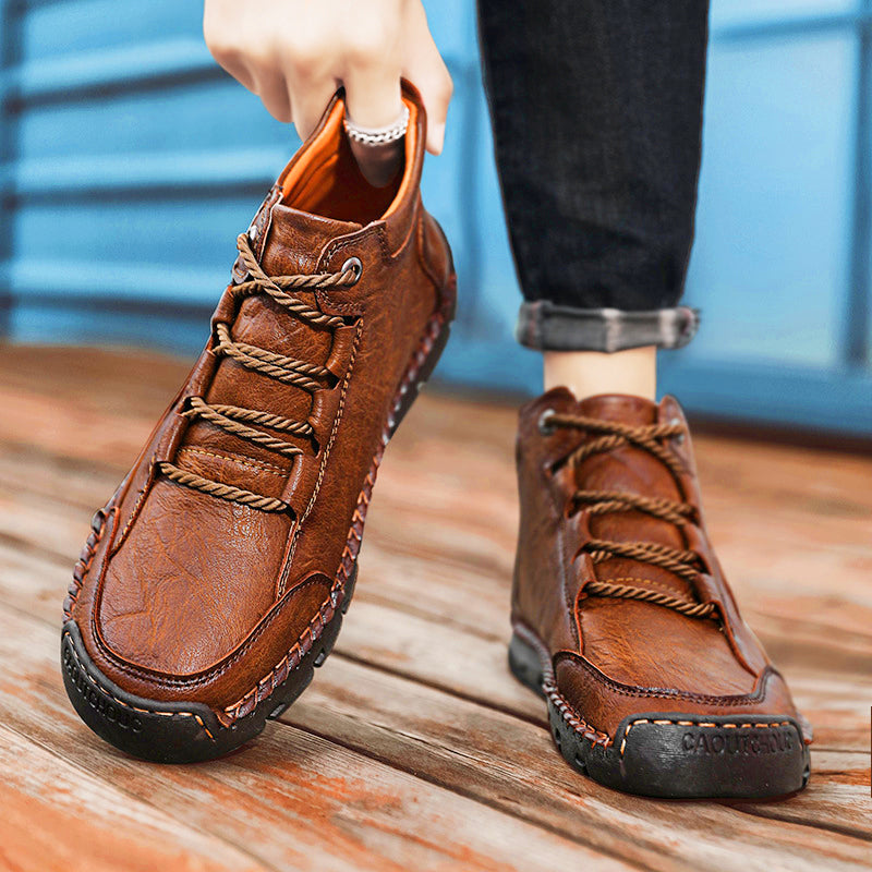 (🔥NEW YEAR SALE - 70% OFF) Finddbest™ Handcrafted Men's Leather Shoes - Relieve Foot Pain