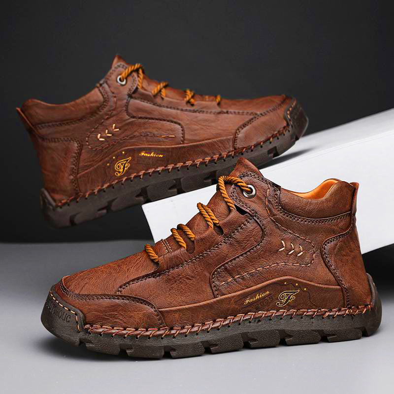 (🔥NEW YEAR SALE - 70% OFF) Finddbest™ Handcrafted Men's Leather Shoes - Relieve Foot Pain