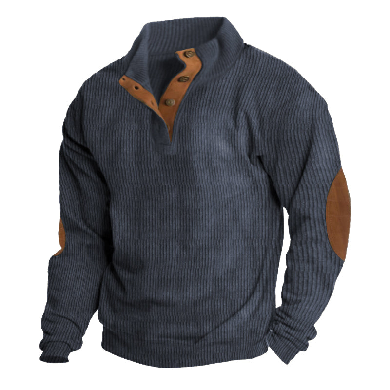 🔥Men's Outdoor Casual Stand Collar Long Sleeve Sweatshirt