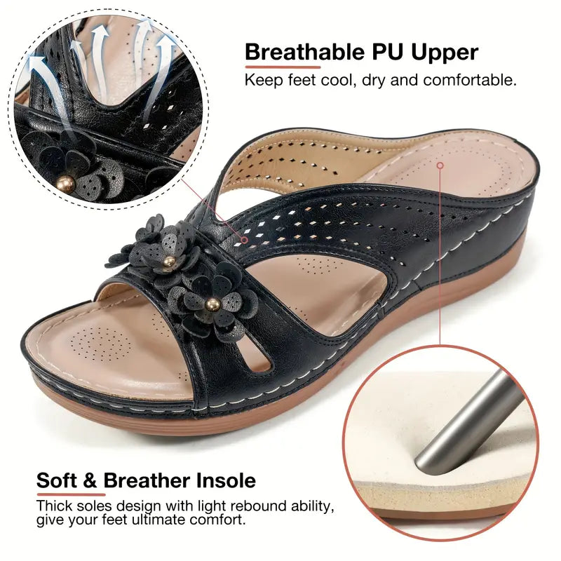 🔥 70% off today only - Women's floral arch support sandals