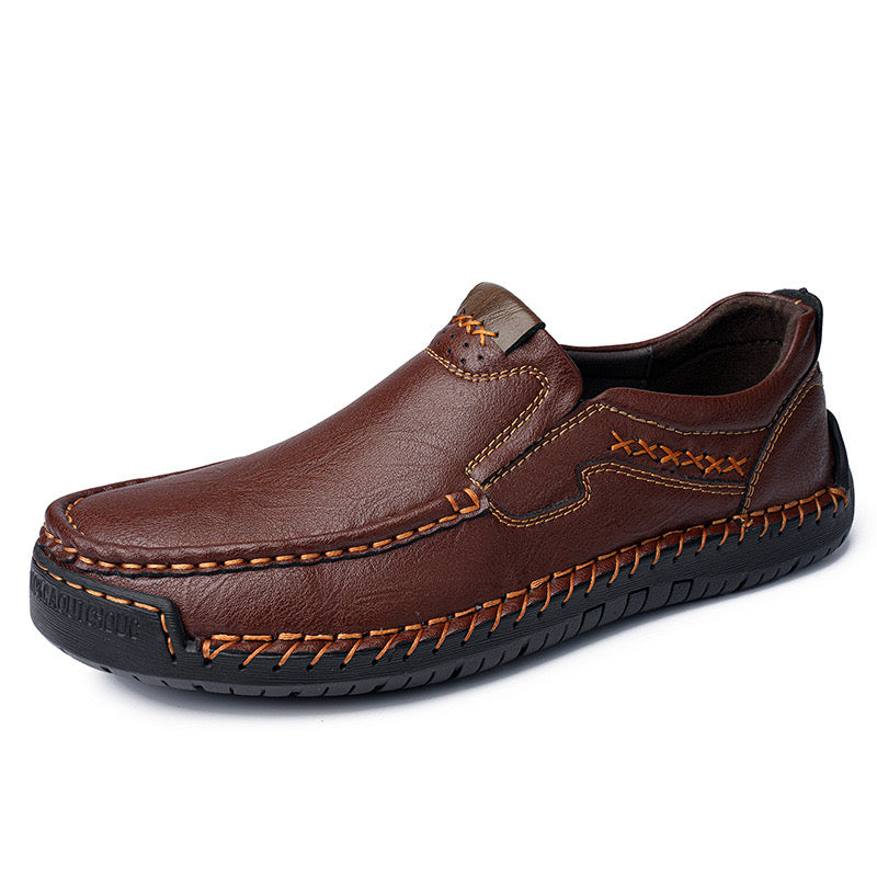 ⏰Christmas promotion - 50% OFF🔥 Men’s Premium Leather Loafers - Arch Support & Wide Fit Slip-On Shoes