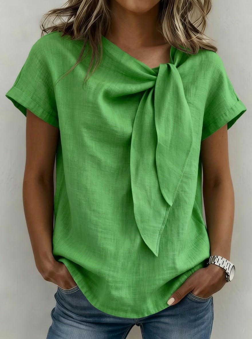 Casual Linen And Cotton Tops