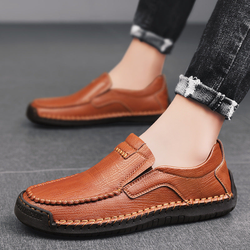 ⏰Promotion - 50% OFF🔥Finddbest® Leather Loafers – Slip-On, Orthopedic Arch Support