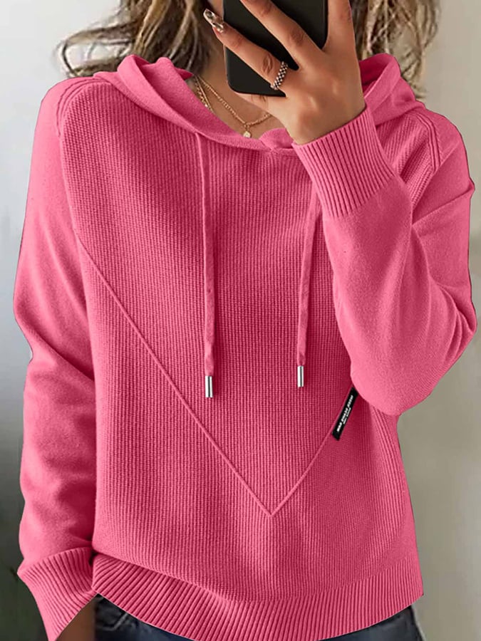 Women'S Autumn And Winter Long-Sleeved Hooded Sweater