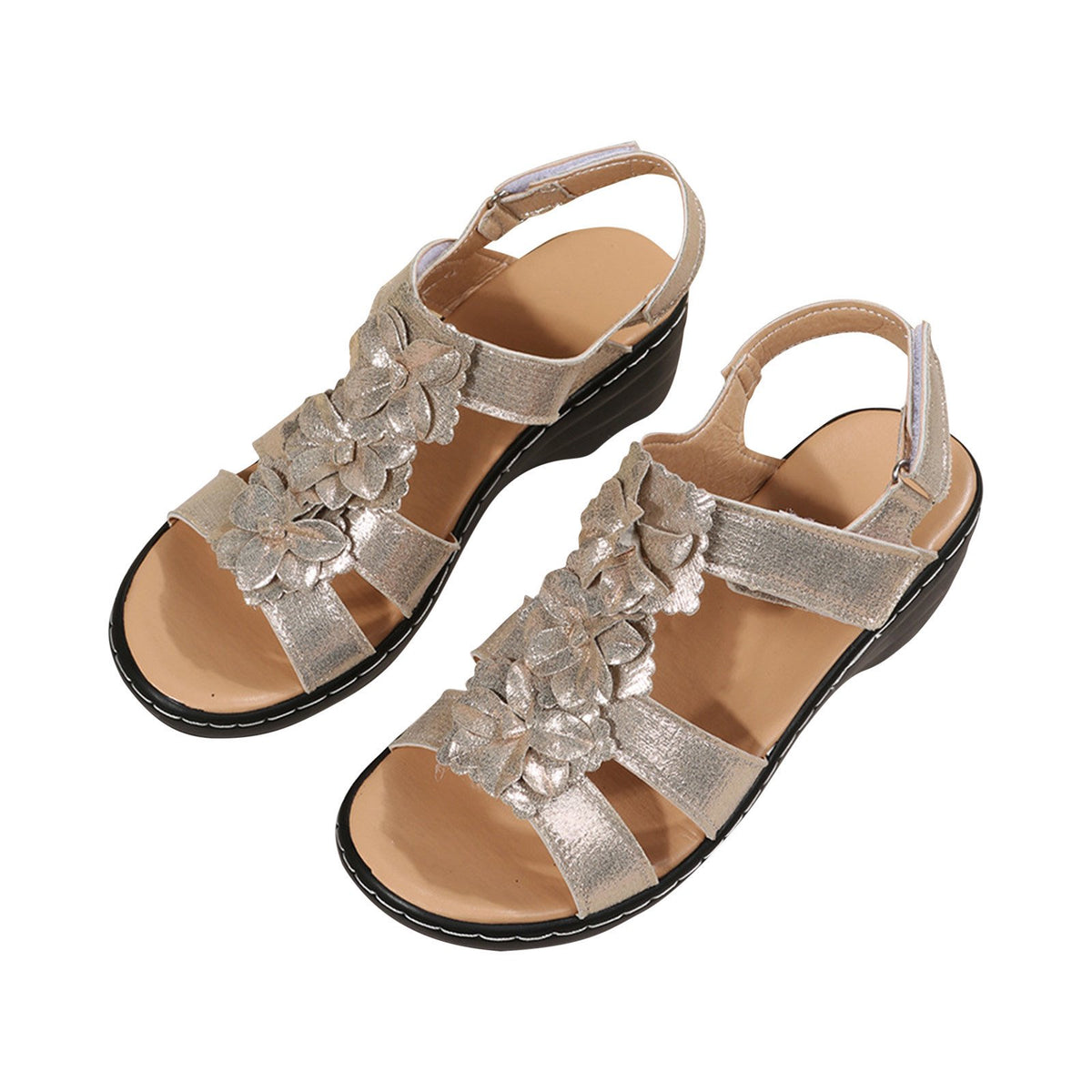 Women's summer series flower platform sandals