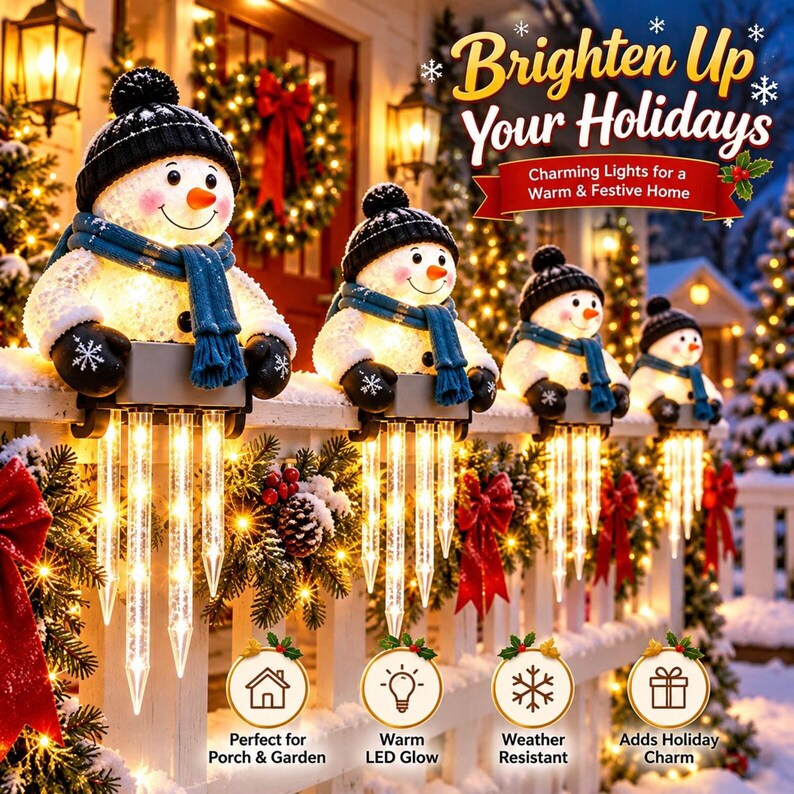Brighten up your holidays - warm LED glow, weather resistant, porch and garden