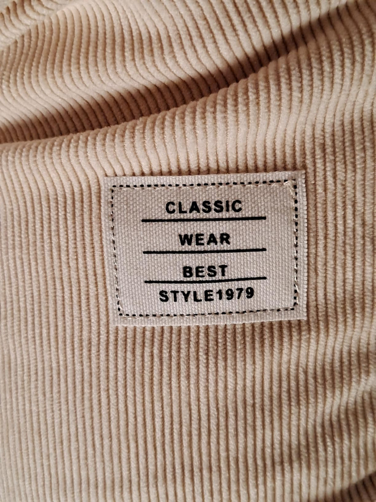 Men’s Vintage Corduroy Shorts with Embroidered Detail - 50% Off Today Only