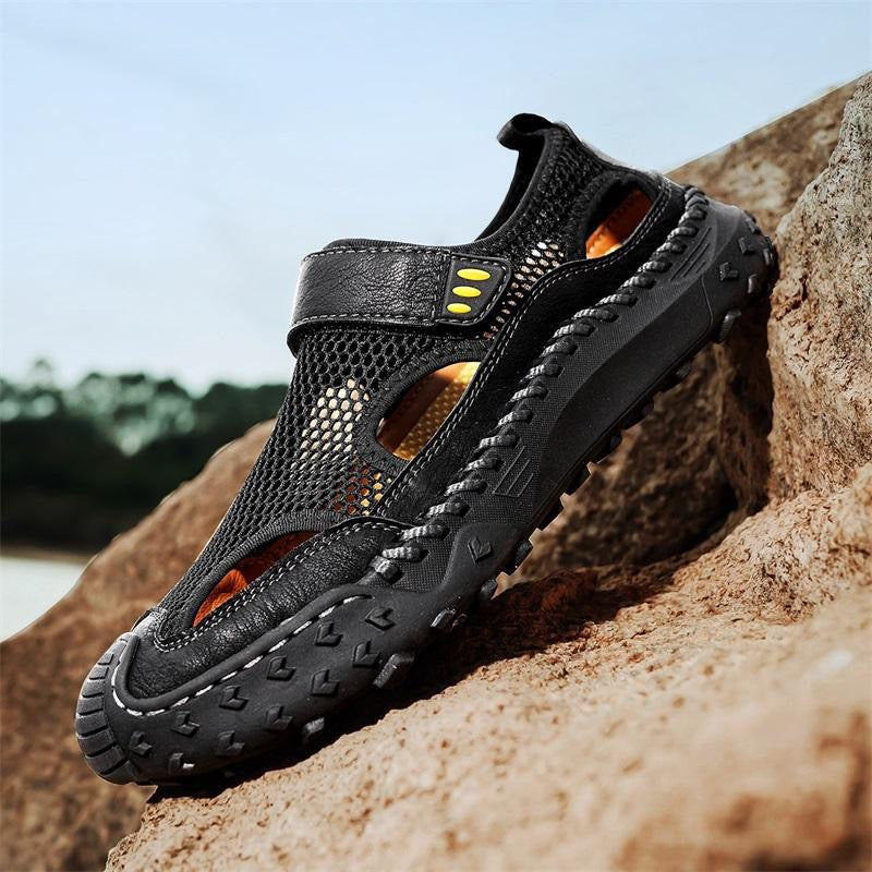 ⏰Last Day! 60% OFF 🔥Men's Cowhide Breathable Mesh Sandals
