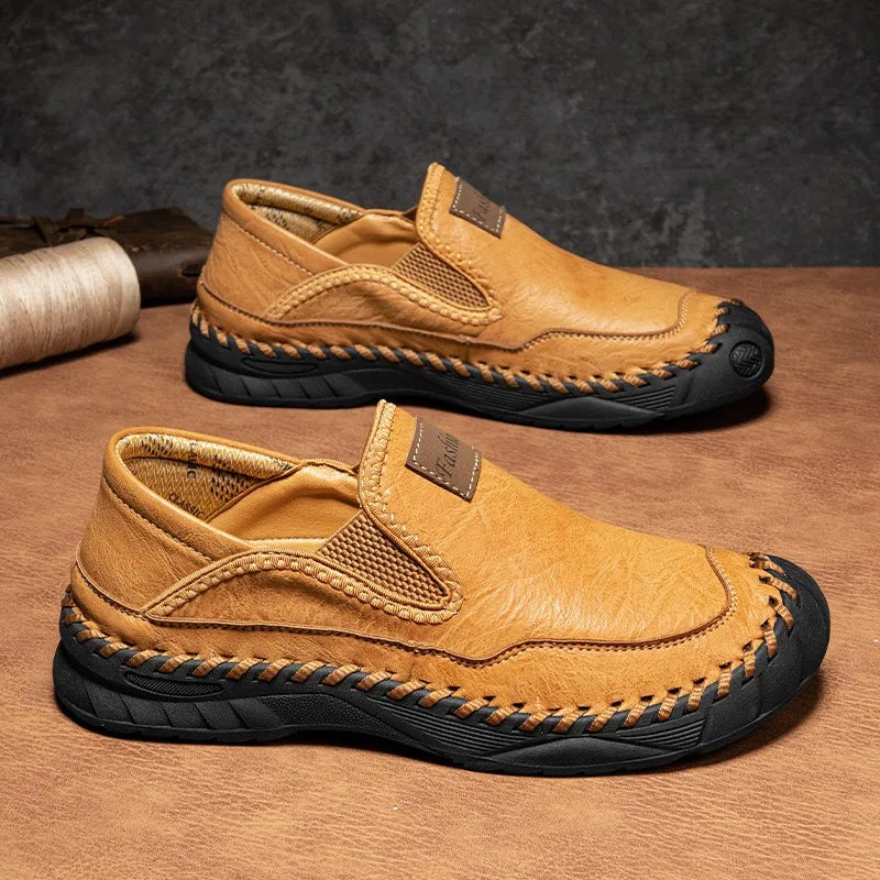 ⏰Last Day! 60% OFF 🔥Finddbest®Men's Genuine Leather Orthopedic Outdoor Loafers