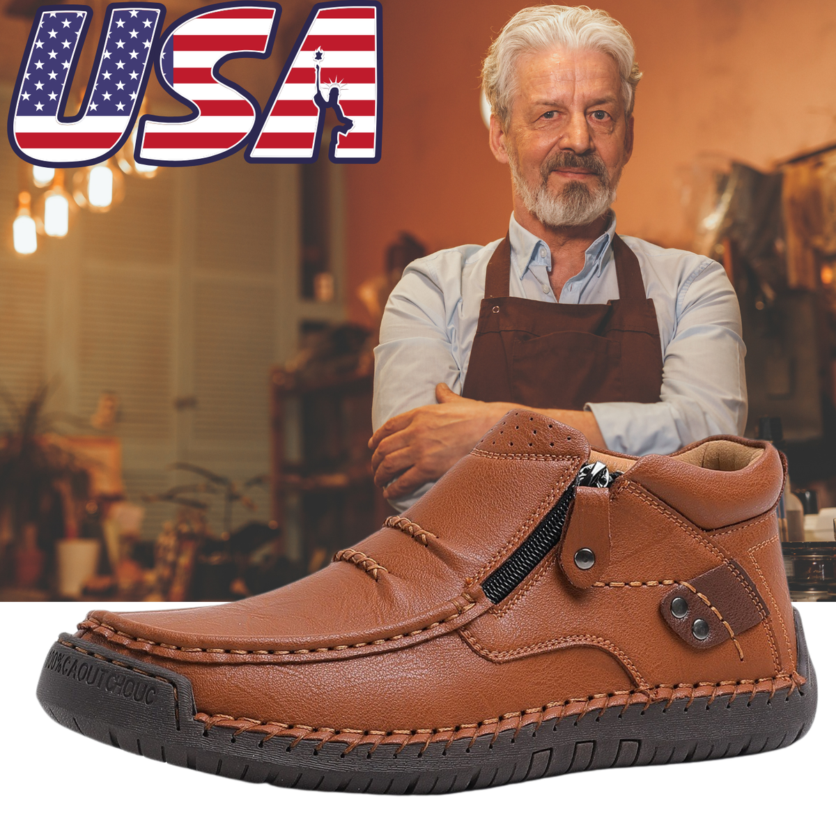 ⏰Limited Time Sale 70% OFF-Men’s Premium Leather Slip