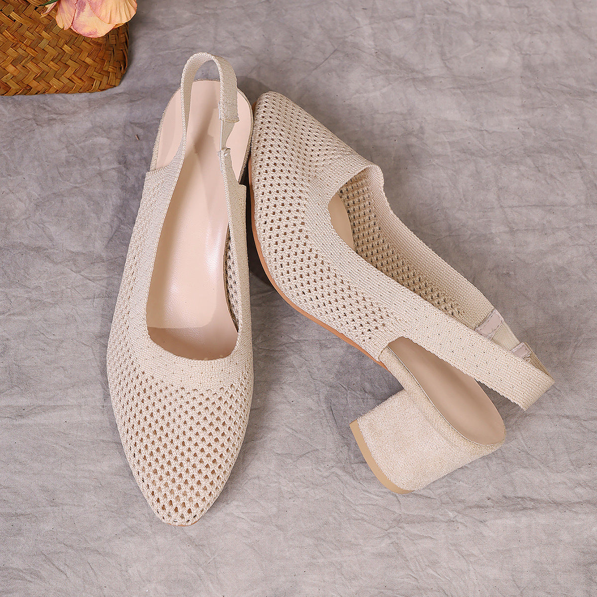 š„LAST DAY 50% OFF-Breathable High-Heel Slipper Sandals for Women
