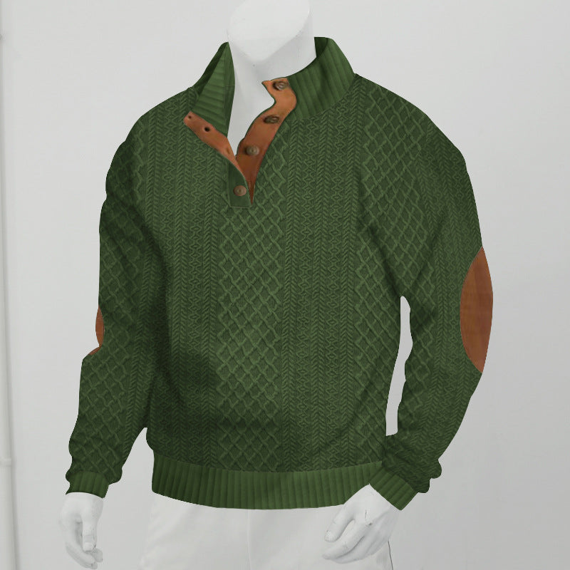 Men's Long Sleeve Cashmere Sports Sweater