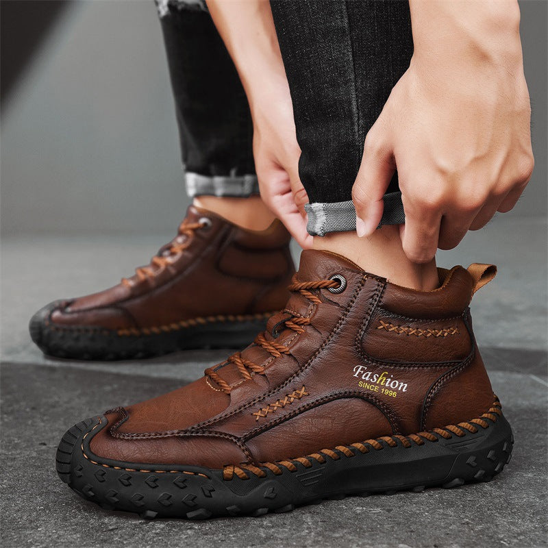 🔥Hot-selling recommendations 50% off today only🔥Men's genuine leather non-slip corrective shoes to relieve walking pain