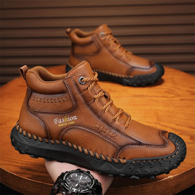 🔥Hot-selling recommendations 50% off today only🔥Men's genuine leather non-slip corrective shoes to relieve walking pain