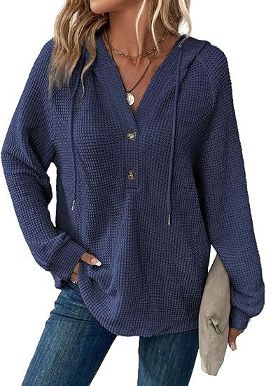 🔥Last day 70% off🔥-Women's Soft Solid Color Henley Collar Sweater Top