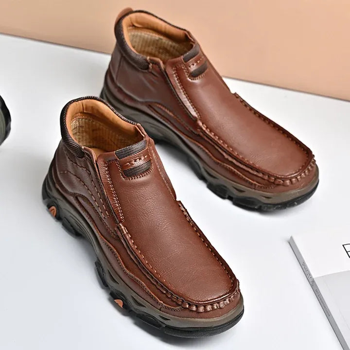 ⏰Last day 60% OFF - 2025 Hot selling men's casual thick-soled non-slip orthopedic leather boots