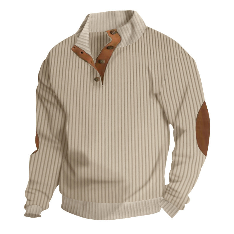 Men's Casual Fleece Pullovers Hoodies Long Sleeve Sweaters
