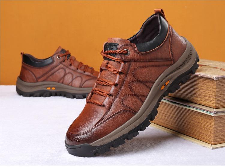 🔥ON THIS WEEK SALE 70% OFF🔥 Men's Casual Hand Stitching Leather Arch Support Shoes(Buy 2 For Free Shipping)