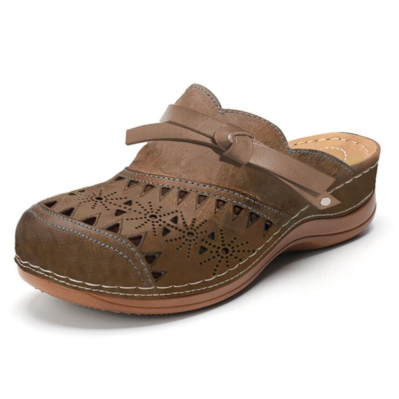 Women’s Bowknot Wedge Sandals – Arch Support & Everyday Comfort
