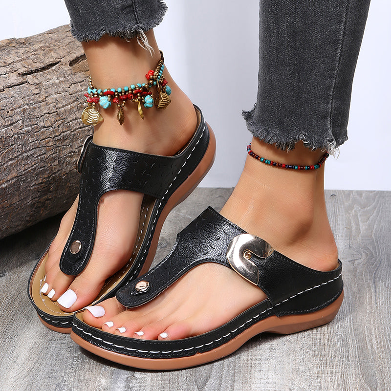 WOMEN SOFT FOOTBED ORTHOPEDIC ARCH-SUPPORT SANDALS